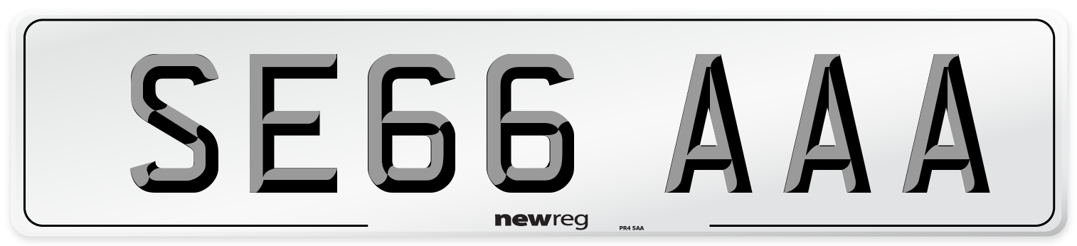 SE66 AAA Number Plate from New Reg